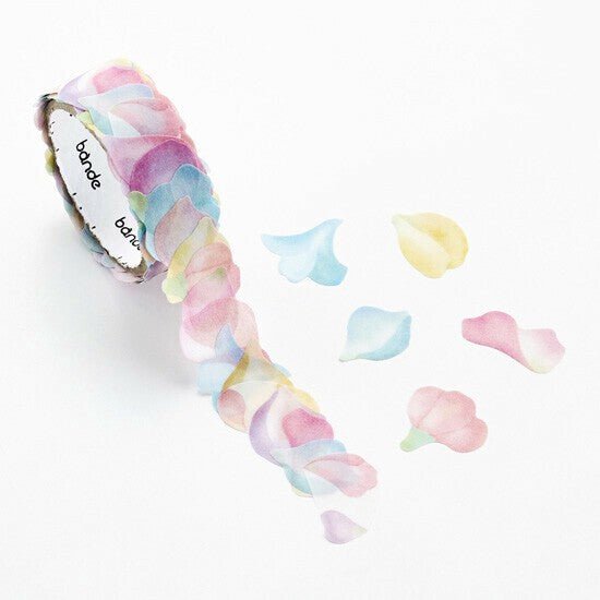 bande Washi Tape Masking Roll Sticker Flower Pink - Note and Nib