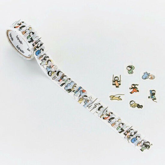 bande Washi Tape Masking Roll Sticker People who live in the notebook - Note and Nib