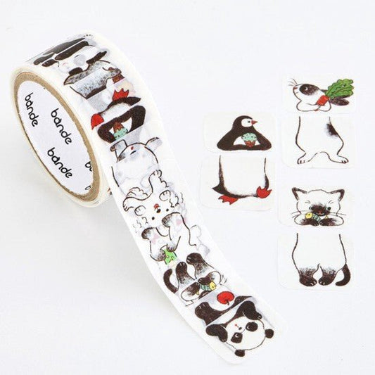 bande Washi Tape Masking Roll Sticker Shirokuro Sand - Note and Nib