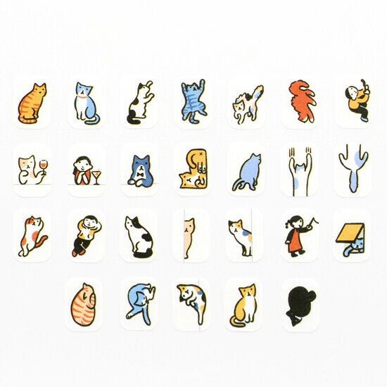bande Washi Tape Roll Sticker cats everywhere - Note and Nib