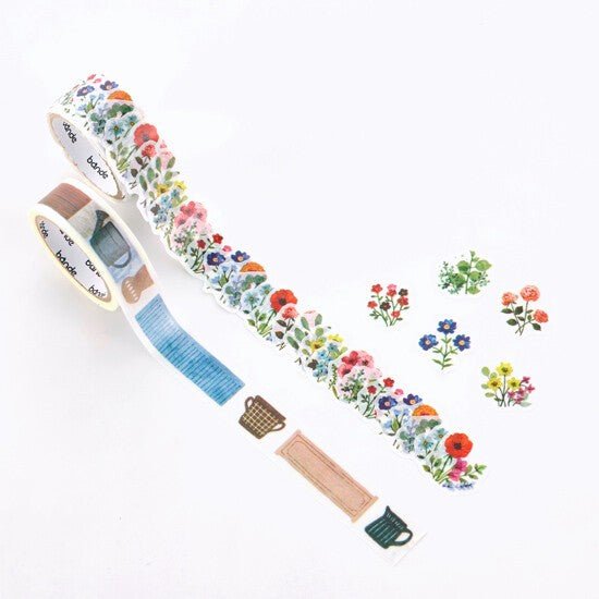 bande Washi Tape Roll Sticker Flower Garden - Note and Nib