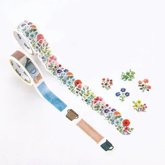 bande Washi Tape Roll Sticker Flower Garden - Note and Nib