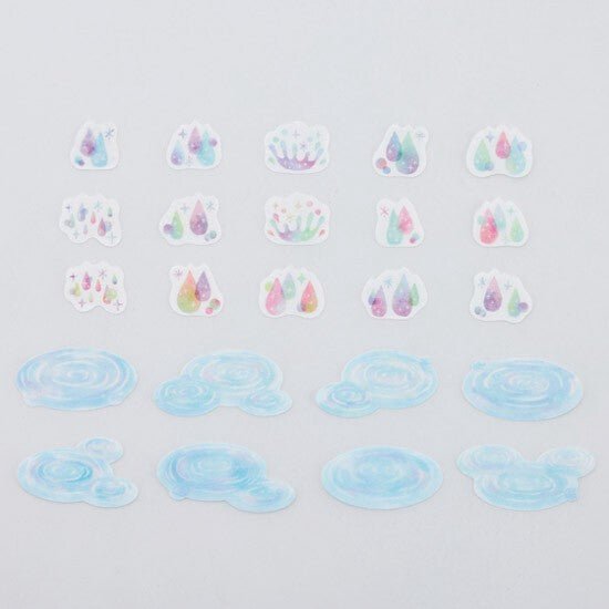 bande Washi Tape Roll Sticker Rainy Day Rainbow - Note and Nib