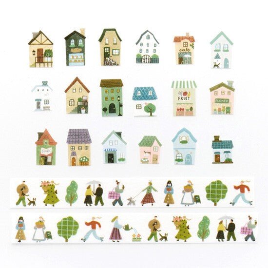 bande Washi Tape Roll Sticker Yasashisa Colour City - Note and Nib