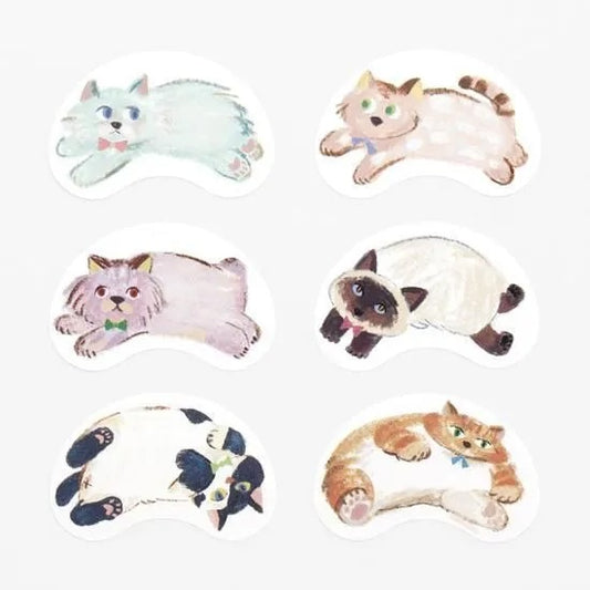 bande Washi Tape Writable Roll Sticker Running Cat