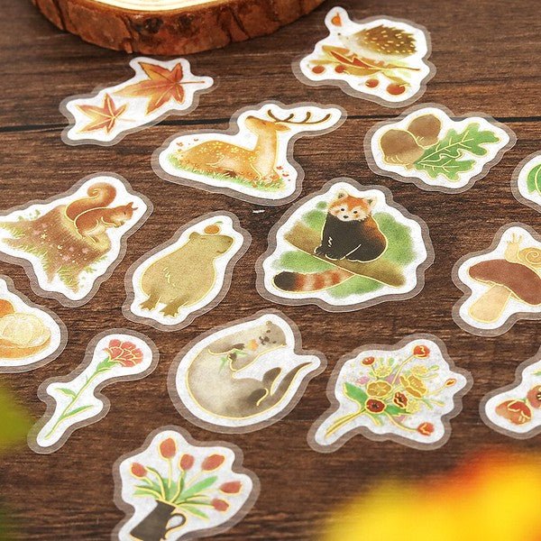 BGM Planner Stickers - Forest of Warmth Collection - Note and Nib