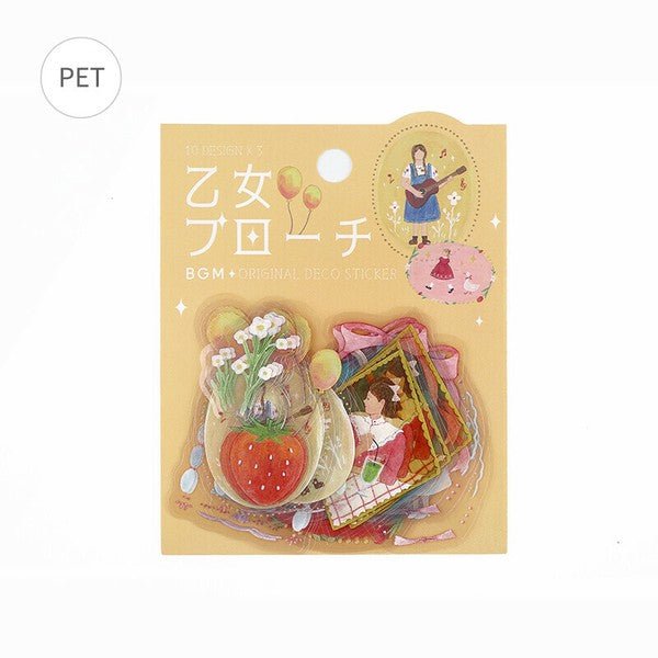 BGM Planner Stickers - Maiden Brooch Collection - Note and Nib