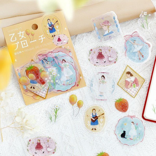 BGM Planner Stickers - Maiden Brooch Collection - Note and Nib