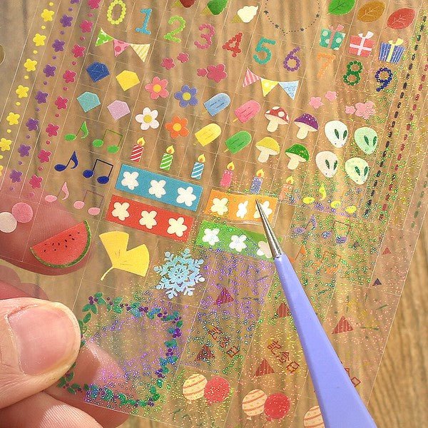 BGM Planner Stickers Sheet sticker 6 - types - Note and Nib