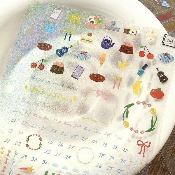 BGM Planner Stickers Sheet sticker 6 - types - Note and Nib