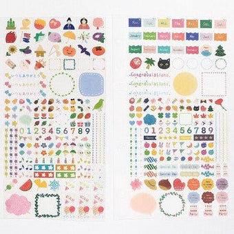 BGM Planner Stickers Sheet sticker 6 - types - Note and Nib