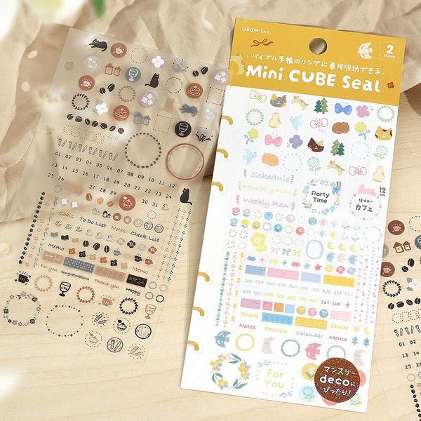 BGM Planner Stickers Sheet sticker 6 - types - Note and Nib