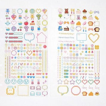 BGM Planner Stickers Sheet sticker 6 - types - Note and Nib