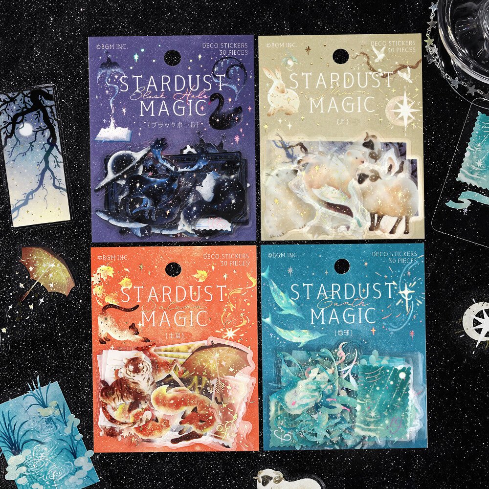 BGM Planner Stickers - Stardust Magic Collection - Note and Nib
