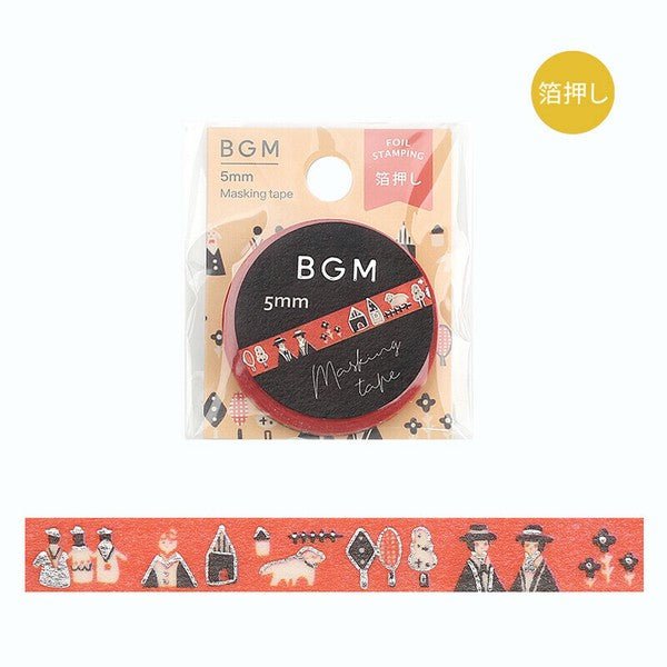 BGM Washi Tape 5mm - Note and Nib