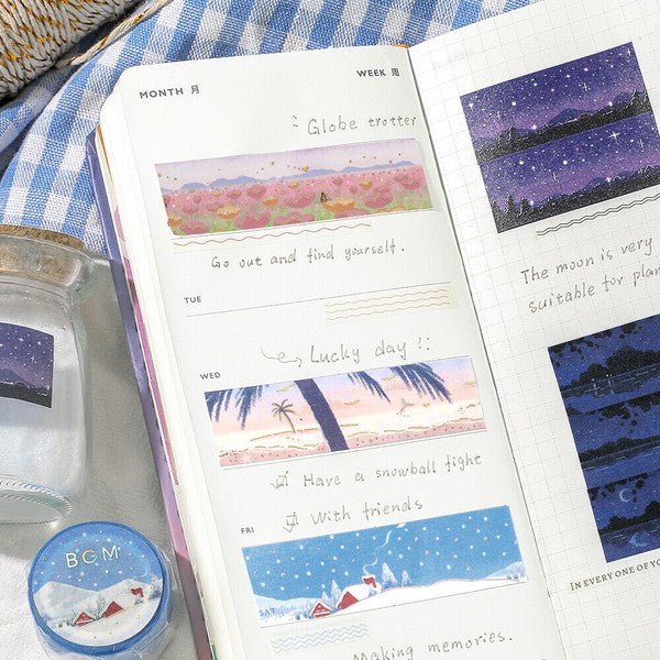 BGM Washi Tape - Dreamscape Collection - Note and Nib