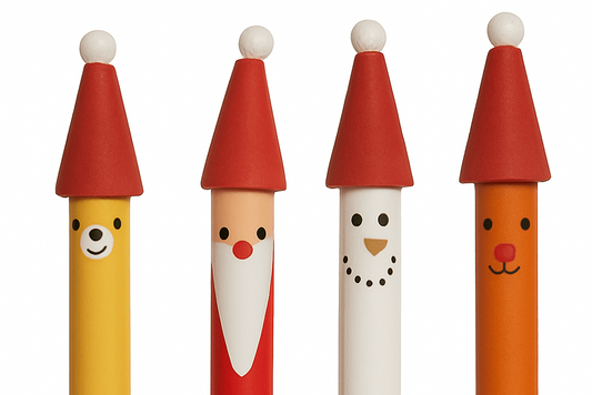 Christmas Characters Pencils (4 Pencils in one pack) - Note and Nib