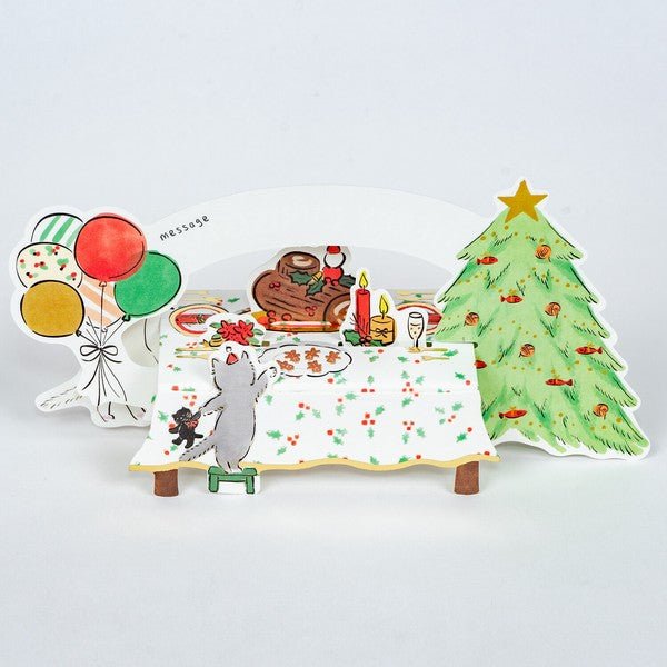 Christmas Greeting Card - Cat - Note and Nib