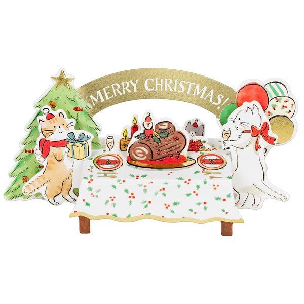 Christmas Greeting Card - Cat - Note and Nib