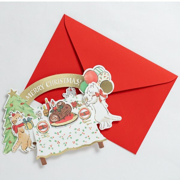 Christmas Greeting Card - Cat - Note and Nib