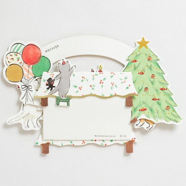 Christmas Greeting Card - Cat - Note and Nib