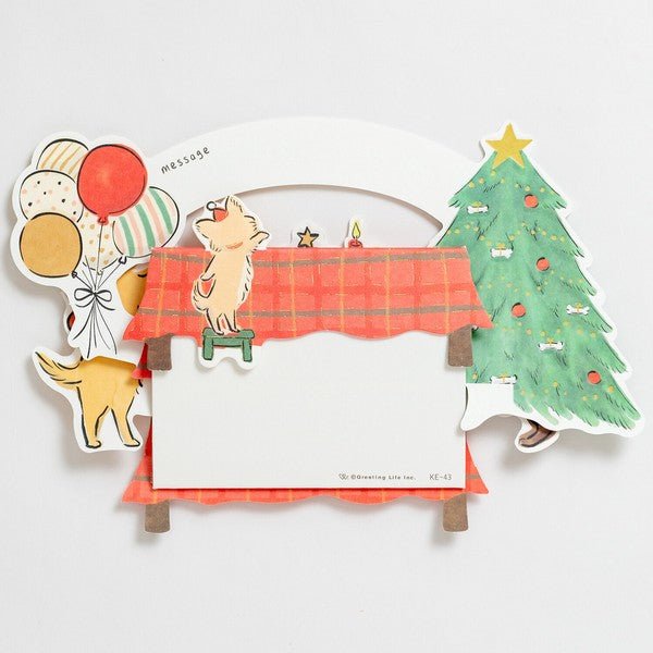 Christmas Greeting Card - Dog - Note and Nib