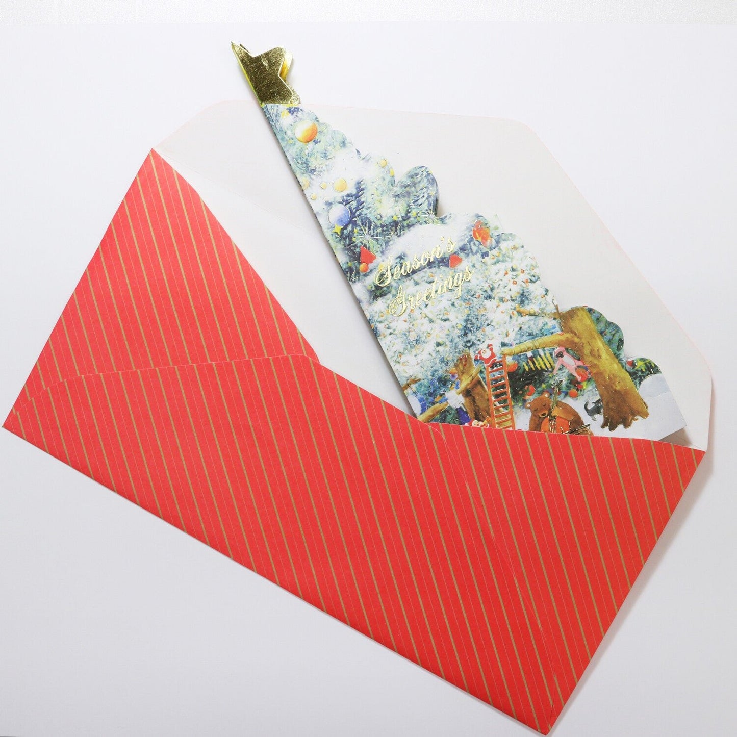 Christmas Greeting Card Forest Music Band - Note and Nib