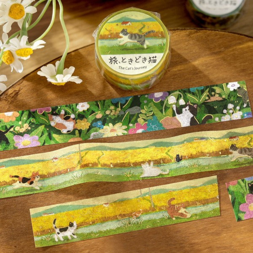 BGM Washi Tape - The Cat's Journey