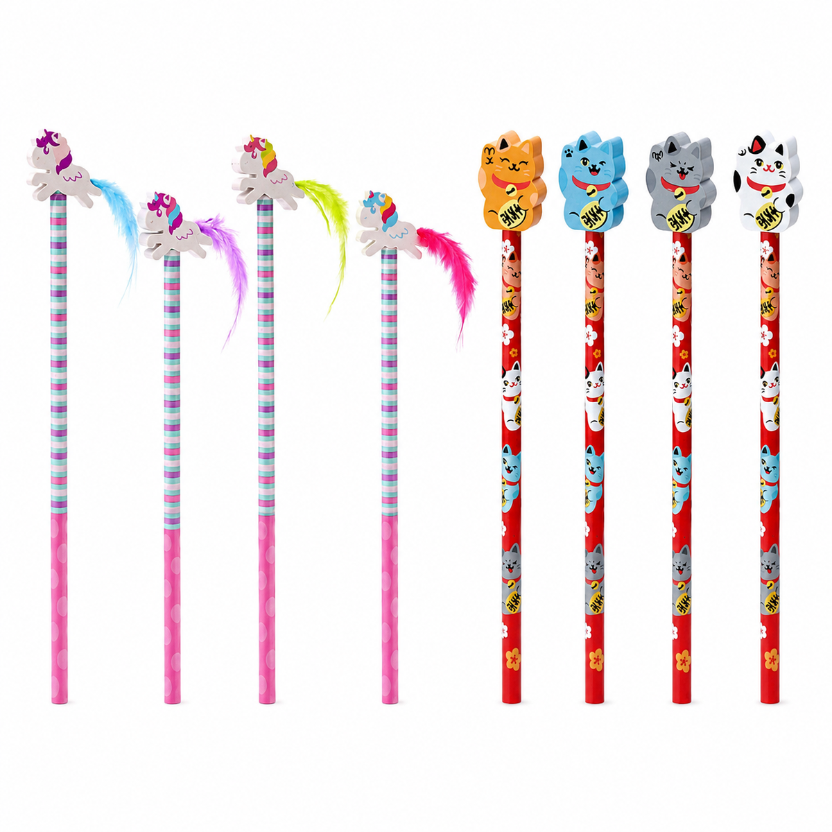 Einhorn Bleistift & Radiergummi-Aufsatz