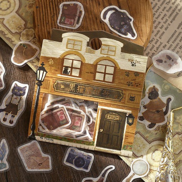 Foil - stamped Flake Stickers - Fancy Shopping Arcade - Note and Nib