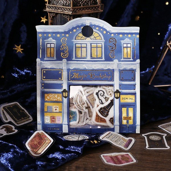 Foil - stamped Flake Stickers - Fancy Shopping Arcade - Note and Nib