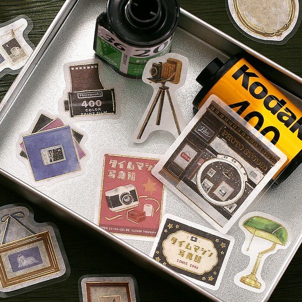 Foil - stamped Flake Stickers - Fancy Shopping Arcade - Note and Nib