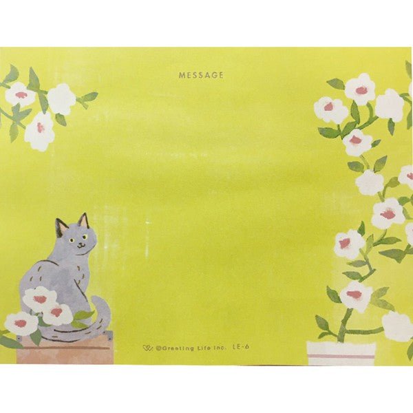Greeting Card Cat - Note and Nib