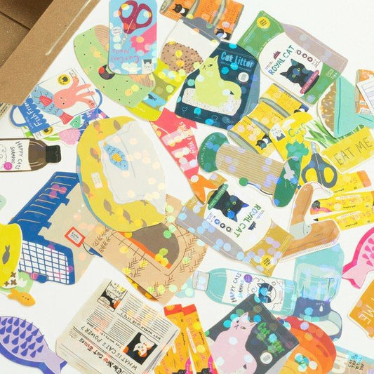 Haco Stickers Cat Supplies - Note and Nib