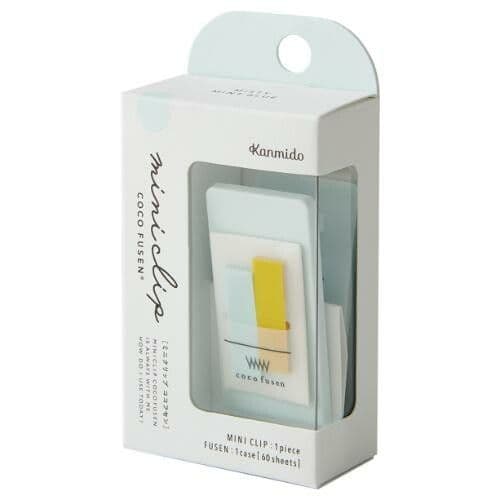 Kanmido - Coco Fusen Mini Clip with sticky notes - Note and Nib