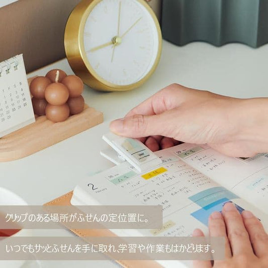 Kanmido - Coco Fusen Mini Clip with sticky notes - Note and Nib