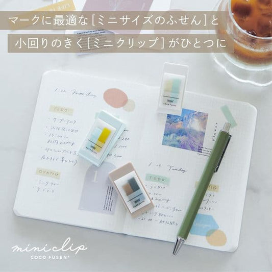 Kanmido - Coco Fusen Mini Clip with sticky notes - Note and Nib