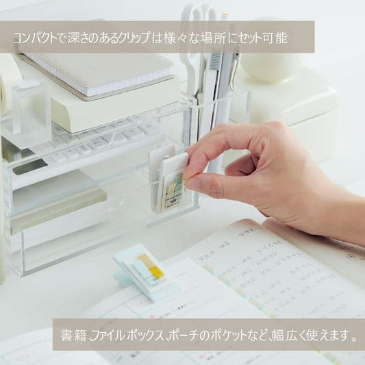 Kanmido - Coco Fusen Mini Clip with sticky notes - Note and Nib