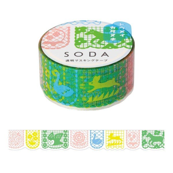 KINGJIM SODA Washi Tape 20mm Kirie - Note and Nib