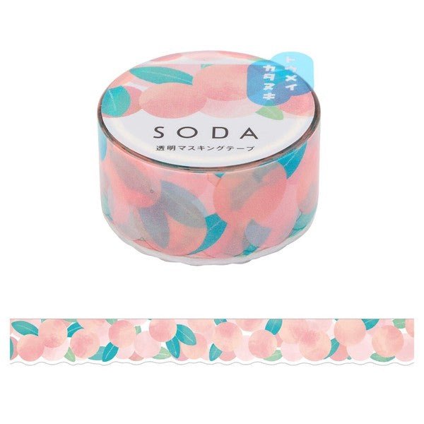 KINGJIM SODA Washi Tape 20mm Peach - Note and Nib