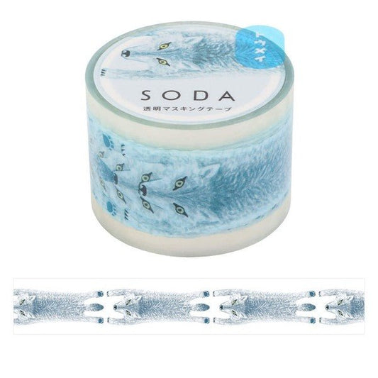 KINGJIM SODA Washi Tape 30mm Wolf - Note and Nib