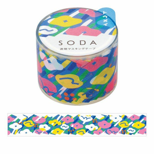 KINGJIM SODA Washi Tape - Hanabatake (30mm) - Note and Nib
