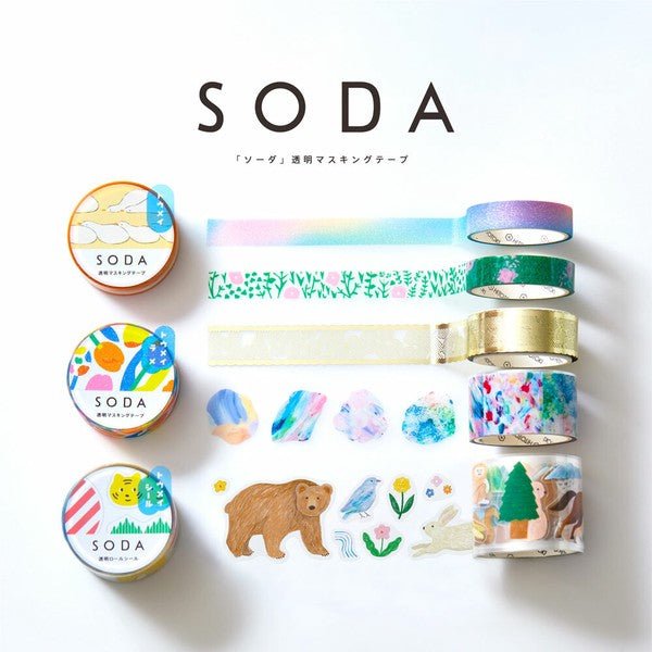 KINGJIM SODA Washi Tape - Hanabatake (30mm) - Note and Nib