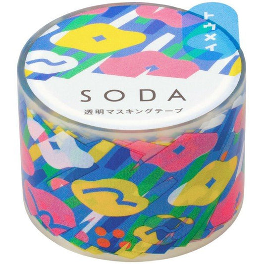 KINGJIM SODA Washi Tape - Hanabatake (30mm) - Note and Nib
