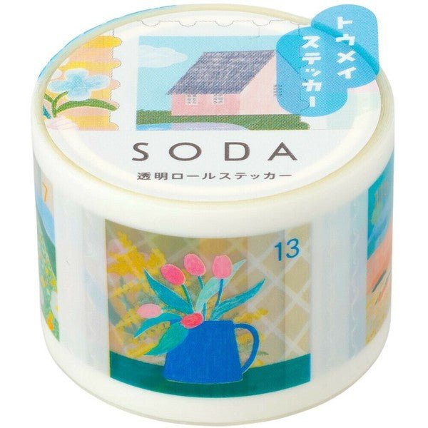 KINGJIM SODA Washi Tape - Kitte (30mm) - Note and Nib