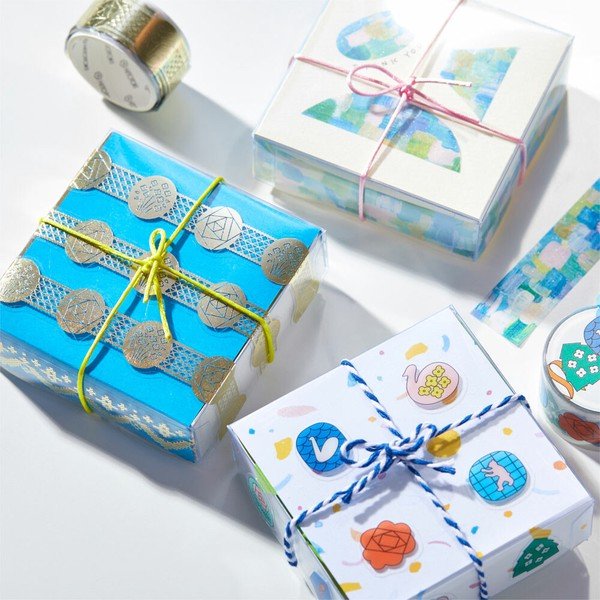 KINGJIM SODA Washi Tape - Pin badge (20mm) - Note and Nib