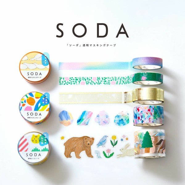 KINGJIM SODA Washi Tape - Variety (30mm) - Note and Nib