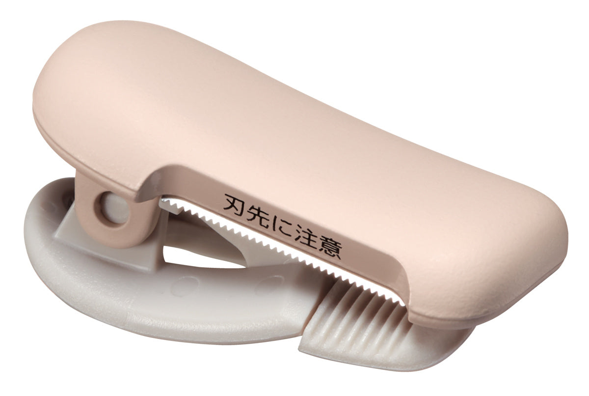 KOKUYO Karucut clip-on washi tape cutter 10–15 mm Pastel Brown, tape sold separately