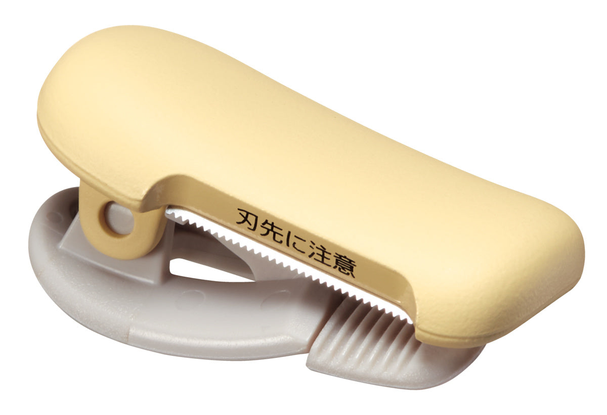 KOKUYO Karucut clip-on washi tape cutter 10–15 mm Light Yellow, tape sold separately