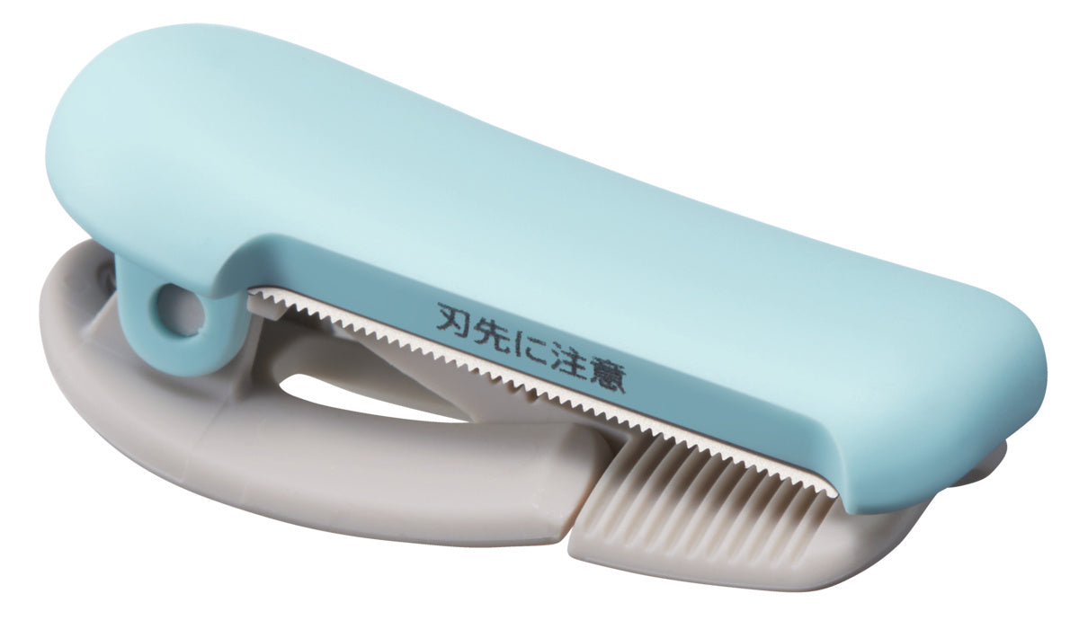 KOKUYO Karucut clip-on washi tape cutter 20–25 mm Light Blue, tape sold separately